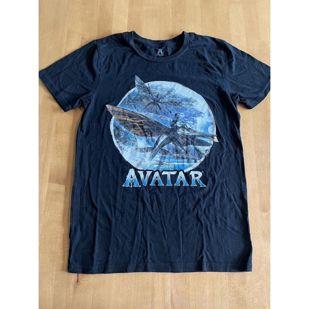 Avatar Movie Graphic T Shirt Sz Small Black Mad Engine 2014 Pandora Na'vi Youth